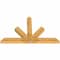 Ekena Millwork Saratoga Rough Sawn Timber Gable Bracket, Western Red Cedar, 72"W x 45"H x 4"D x 6"F, 15/12 Pitch GBW072X45X0406SAR00RWR - alternate 2